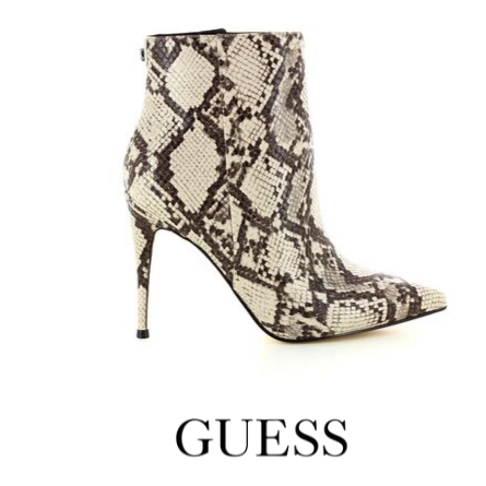 Guess ankle boots snake sample
