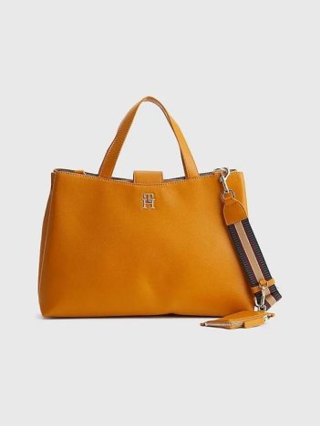 Tommy Hilfiger TOMMY LIFE SATCHEL Crest Gold AW13409-KD0-OS