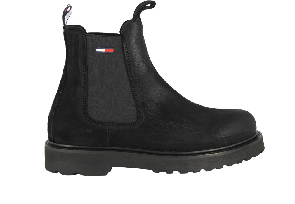 TOMMY JEANS TOMMY JEANS SUEDE CHELSEA BOOT Black