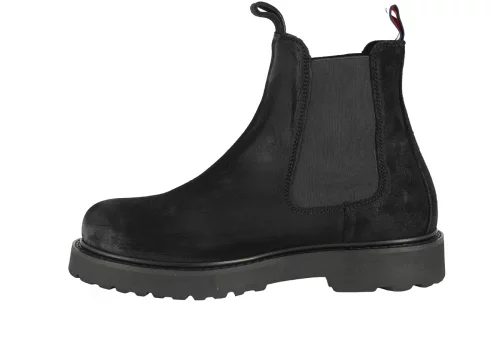 TOMMY JEANS SUEDE CHELSEA BOOT Black