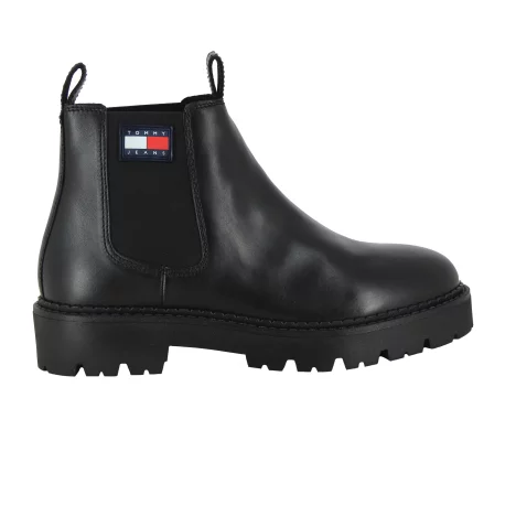 TOMMY JEANS SUEDE CHELSEA BOOT Black