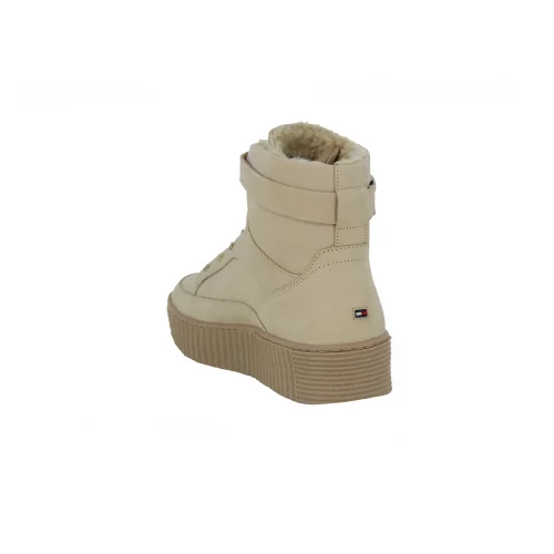 Beige Classic LACE Tommy BOOT Hilfiger WARMLINED UP