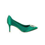 Tamaris shoe GREEN SATIN