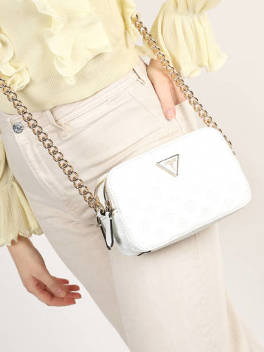 Guess NOELLE CROSSBODY CAMERA WHI