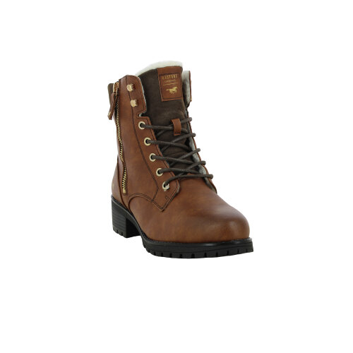 Mustang ankle boots cognac