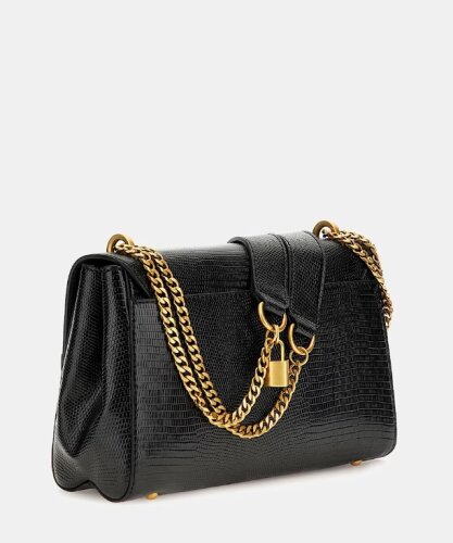 Guess KATEY FLAP SHOULDER BAG BLA
