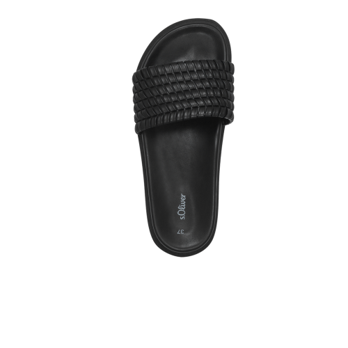s.Oliver slippers black