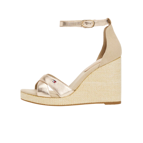 TH Sandals FLAG METALLIC HIGH WEDGE ESPAD