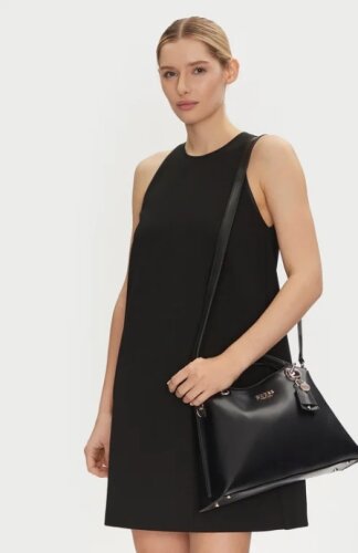 Guess ECO EVAINE GIRLFRIEND SATCHEL BLA