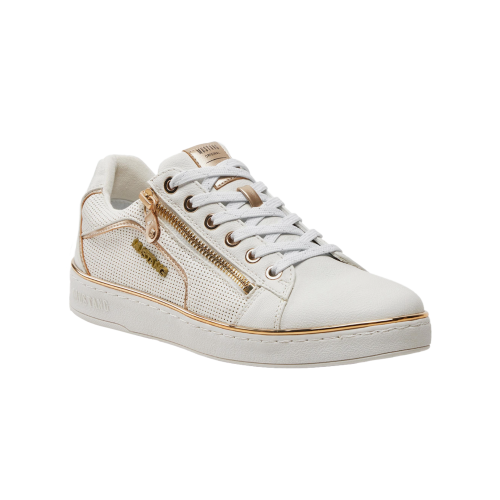 Mustang sneakers weiß/gold